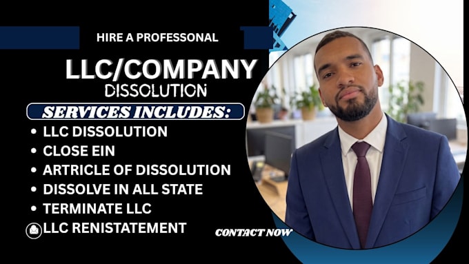 dissolve your us llc, file dissolution and help close ein
