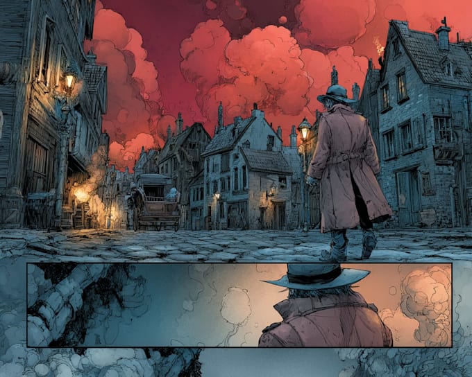 draw custom comic book pages, graphic novel art, and sequential illustration