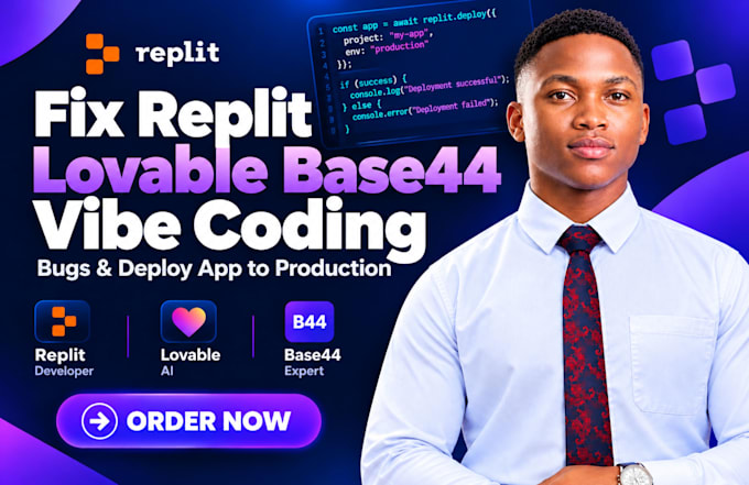 fix replit ai app replit website deploy base44 expert   lovable base44 app