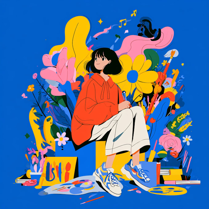 create a custom vector portrait illustration