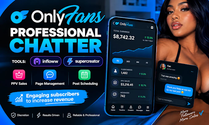 be your chatter for onlyfans and fanvue
