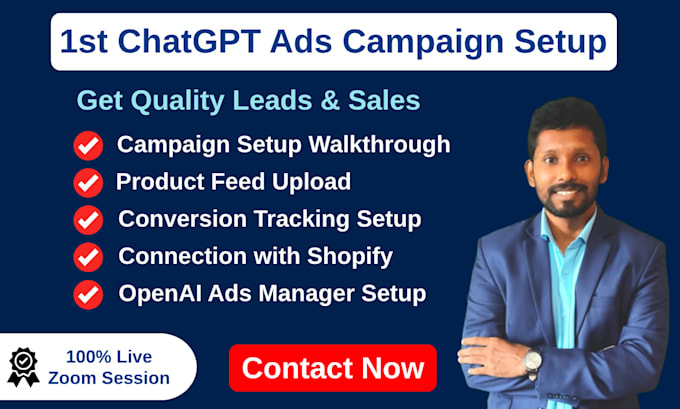 setup openai chatgpt ads manager, conversion tracking and launch ads campaign
