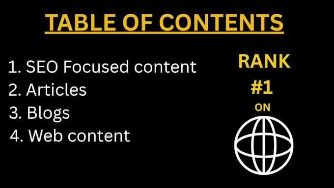 write SEO optimized content to rank high on google