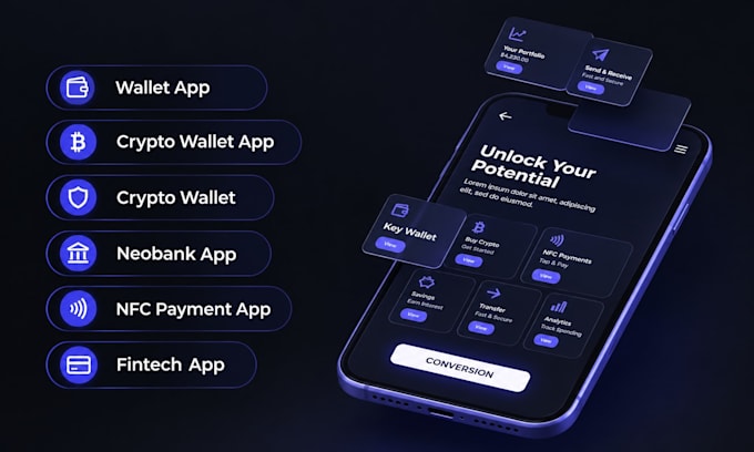 build fast wallet app, crypto wallet app, neobank app, nfc payment app