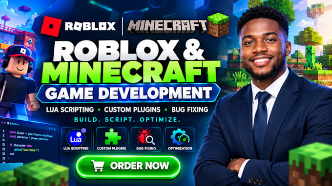 create roblox lua scripts and minecraft game content