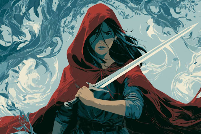 create a unique fantasy novel cover illustration