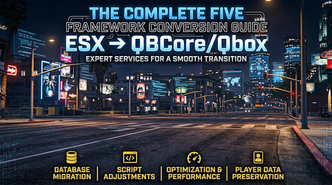 convert your fivem server from esx to qbcore or qbox