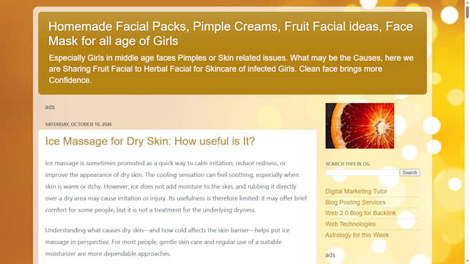 develop niche based earnable blogspot blog with CPM ads