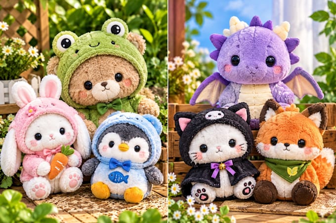 create custom plush toy sewing pattern soft doll design and production tech pack