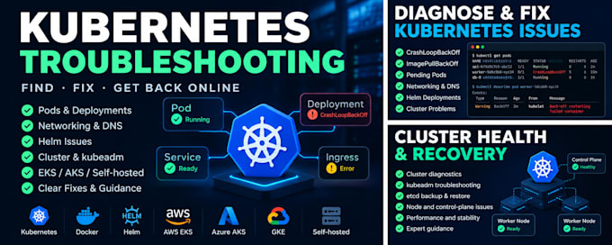 fix kubernetes deployment and cluster issues
