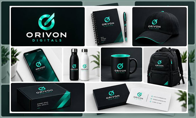 design a modern saas logo and tech brand style guide kit