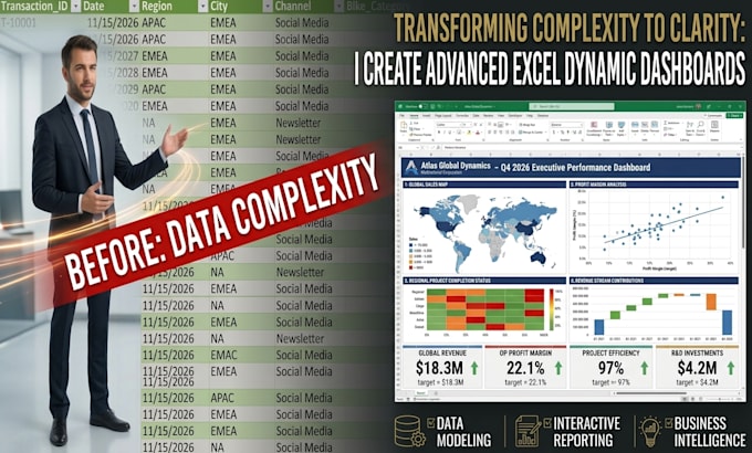 build dynamic excel dashboard