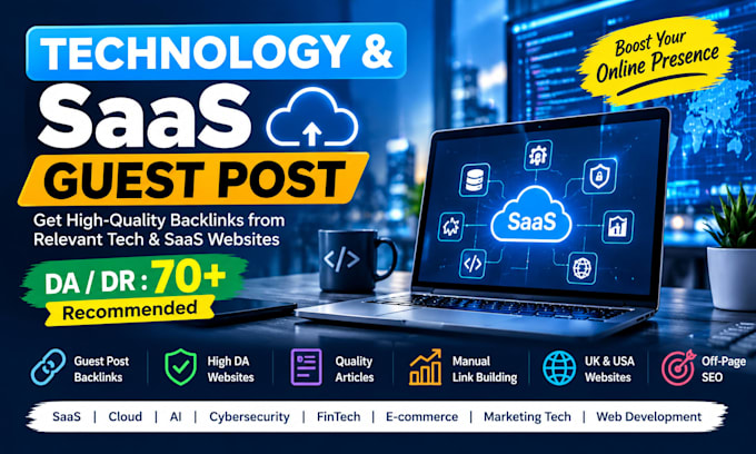 provide premium tech and saas guest post with tech backlinks