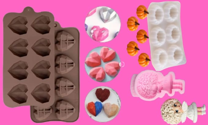 design custom 3d silicone molds for soap, resin, candles and casting