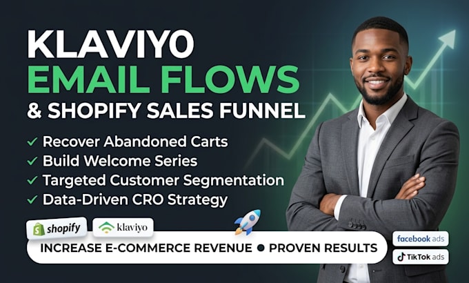 setup klaviyo email flows and shopify sales funnel