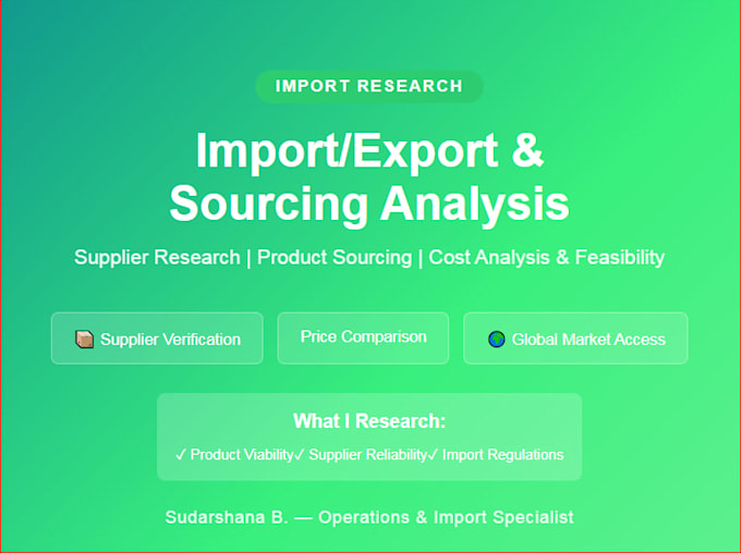 market research and business analysis