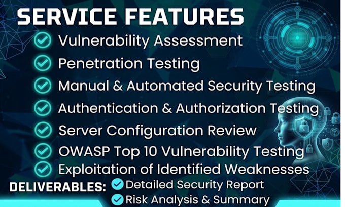 perform web application penetration testing and vulnerability assessment