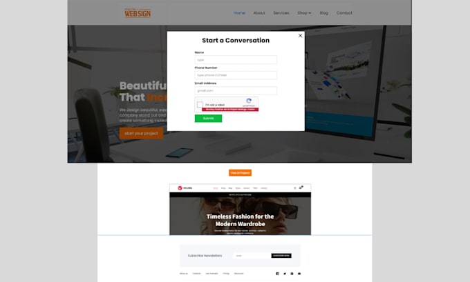 create a responsive webflow landing page