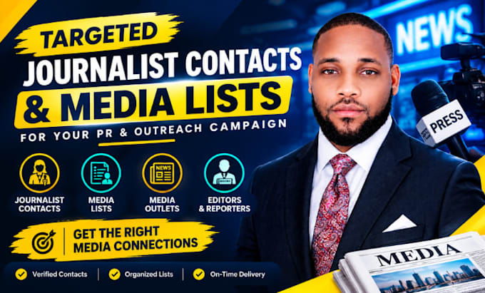 research journalist contacts and media lists