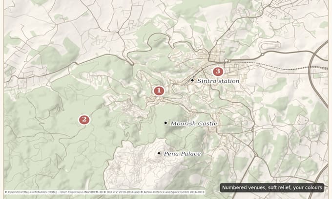 design an elegant wedding or event map for your invitations