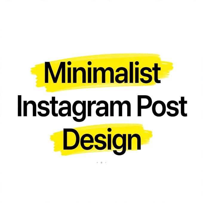 design minimalist bold canva instagram post and typography