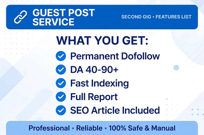 do high authority guest post with do follow permanent backlink