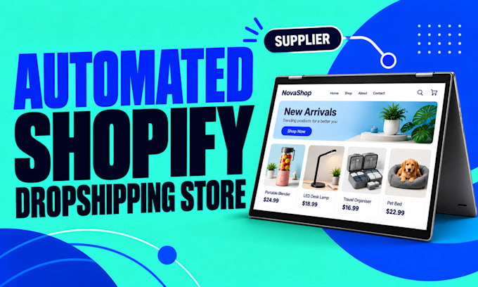 create automated shopify dropshipping store design shopify website development