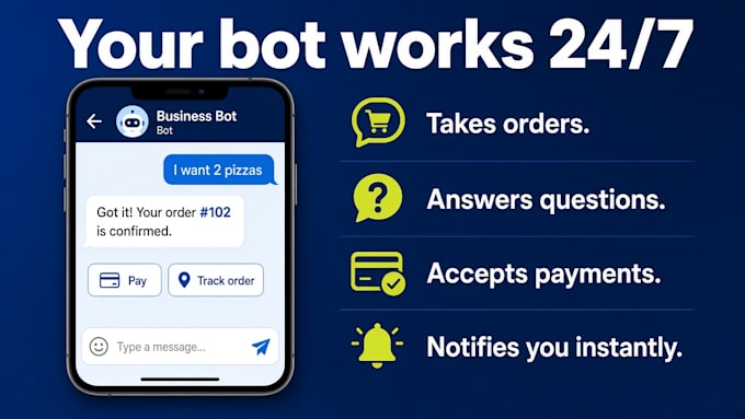 build a telegram bot to take orders and answer customers