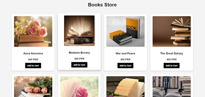 create a modern responsive online bookstore website