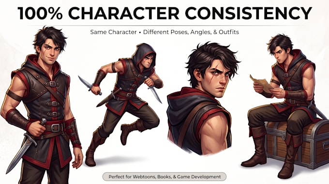 create consistent ai character design and concept art