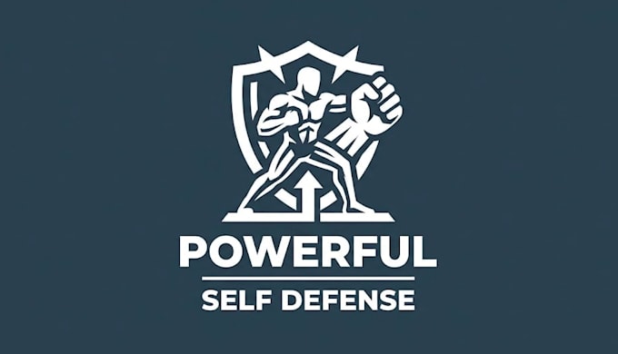 make bold and powerful self defense logo for your brand