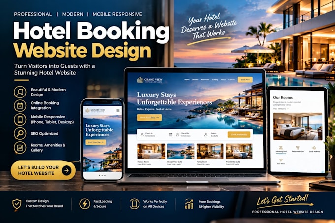hotel booking website design, hotel website redesign, hotel website