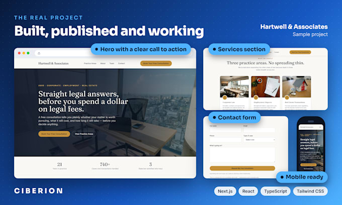 build a fast and secure nextjs landing page