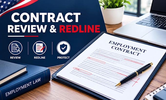 review and redline employment contracts and workplace