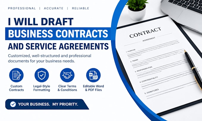 draft professional business contracts and service agreements