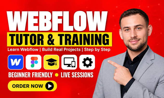 be your professional webflow tutor for beginners