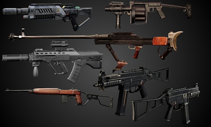 create 3d weapon 3d airsoft weapon cosplay weapons accessory for 3d printing