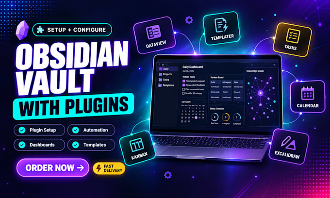 build and organize your obsidian vault with templates, plugins, and linked notes