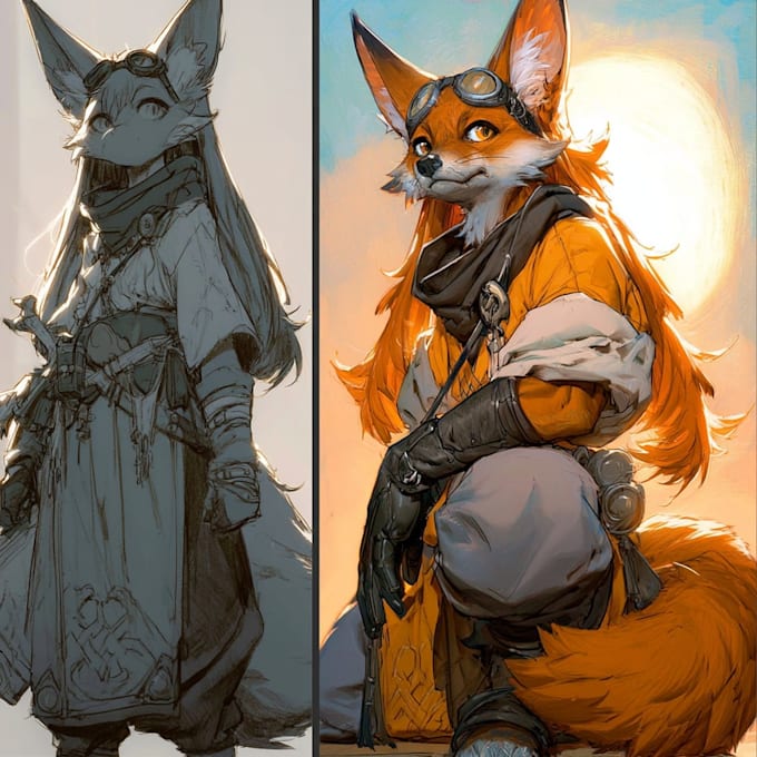 design a furry fursona based on your ideas