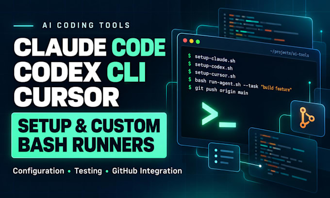 setup claude code codex cli cursor bash runners github PR codex cli antigravity