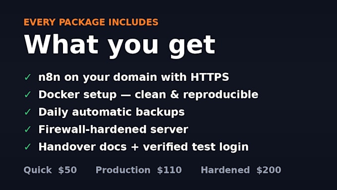 install n8n on your vps with docker, SSL and automatic backups