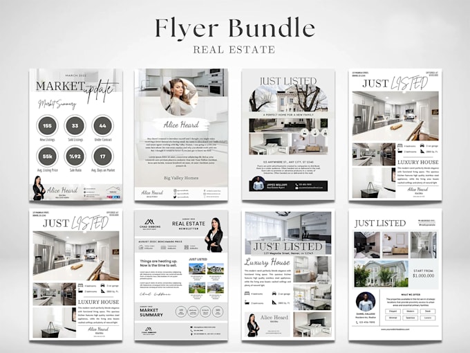 design premium property listing posts and real estate ads