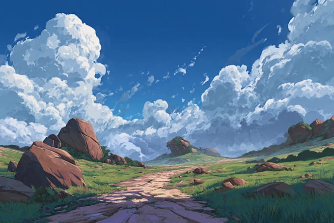 do fantasy landscape illustrations
