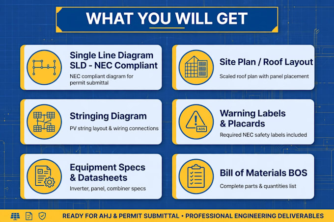 draw solar single line diagram sld for permit design