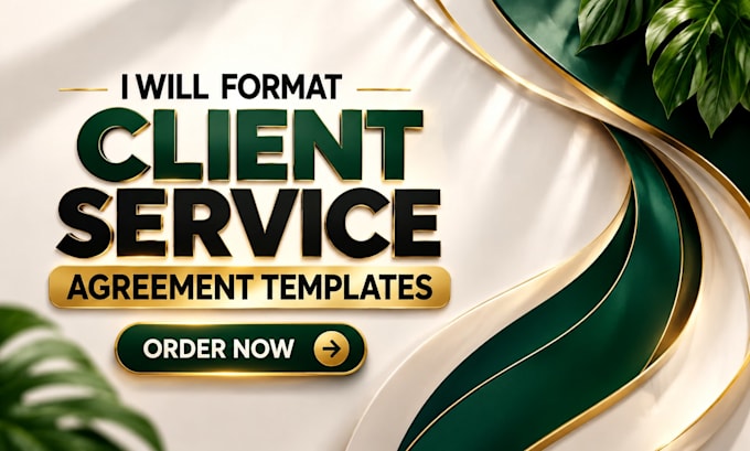 format professional client service agreement templates