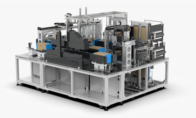design custom industrial machinery and 3d cad models