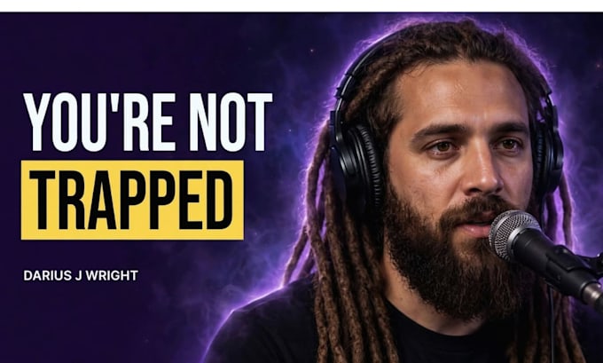 design youtube podcast and interview thumbnails