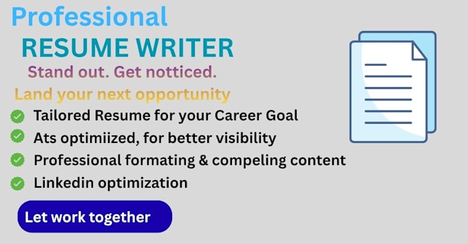 write, edit, and format a professional resume or CV