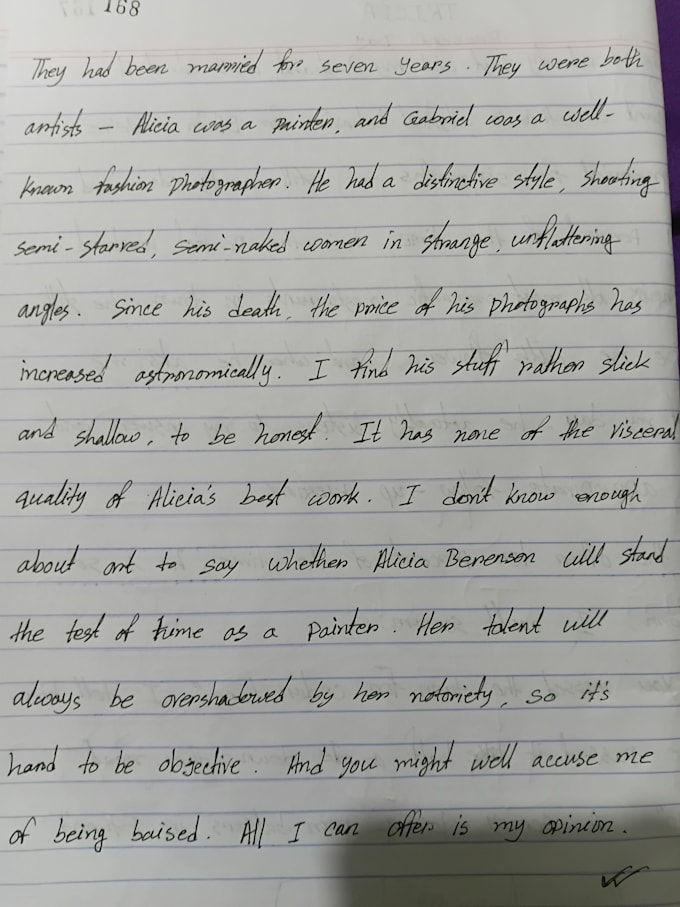 write clean handwriting about everything