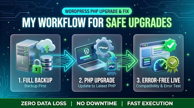 upgrade wordpress PHP version